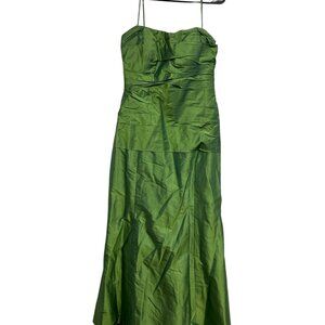 Elegant Green Strapless Dress Mardi Gras